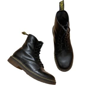 Dr. Martens Black Leather Combat Boots